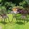 3 Piece Patio Bistro Set Cast Aluminum Outdoor Table and Chairs